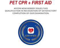 MYCPR Now Pet CPR & First AID Certification